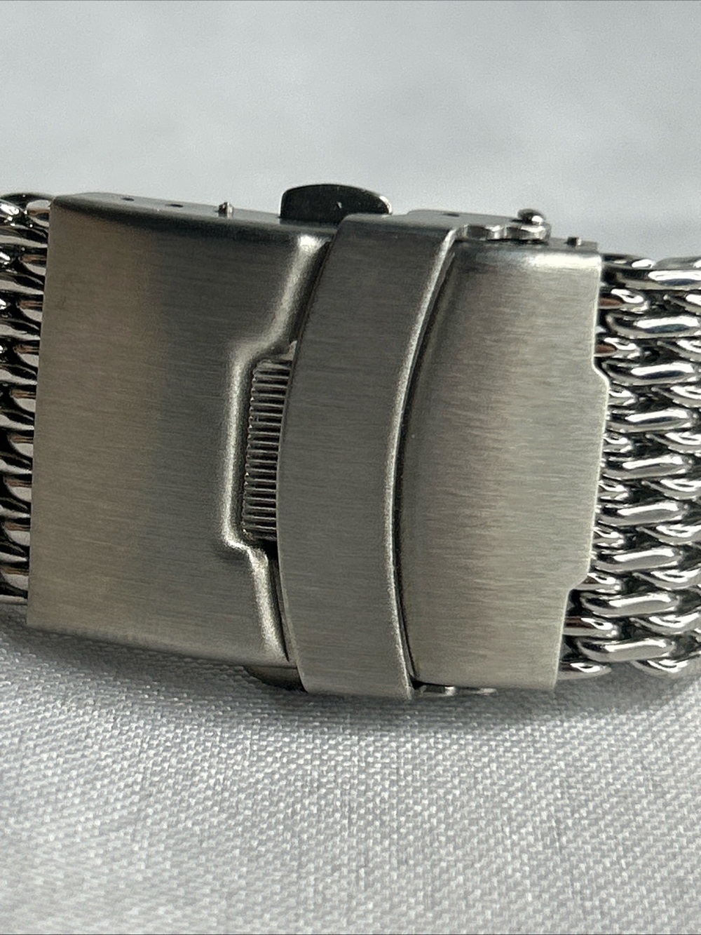 Stainless Steel Mesh watch band Bracelet - Silver 20mm - Picture 7 of 13